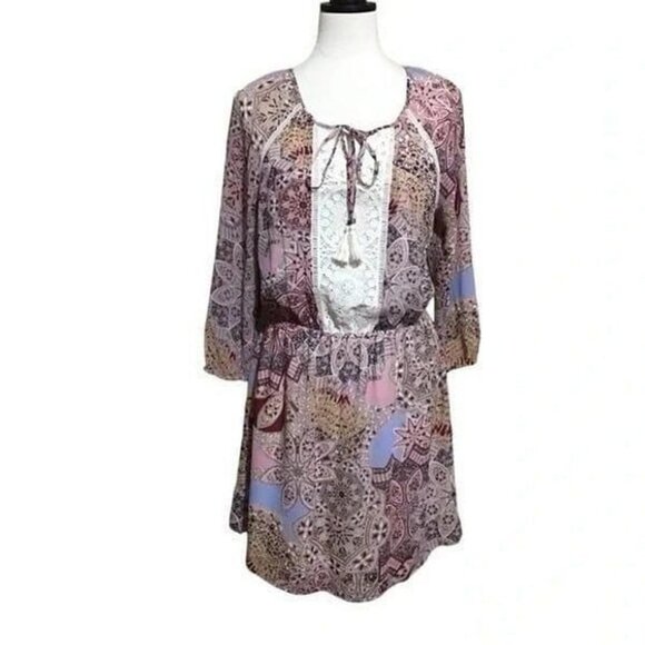 Boho Peasant Dress - Picture 1 of 14